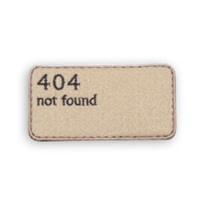 404 PATCH / COOKIE BROWN 404 PATCH / COOKIE BROWN